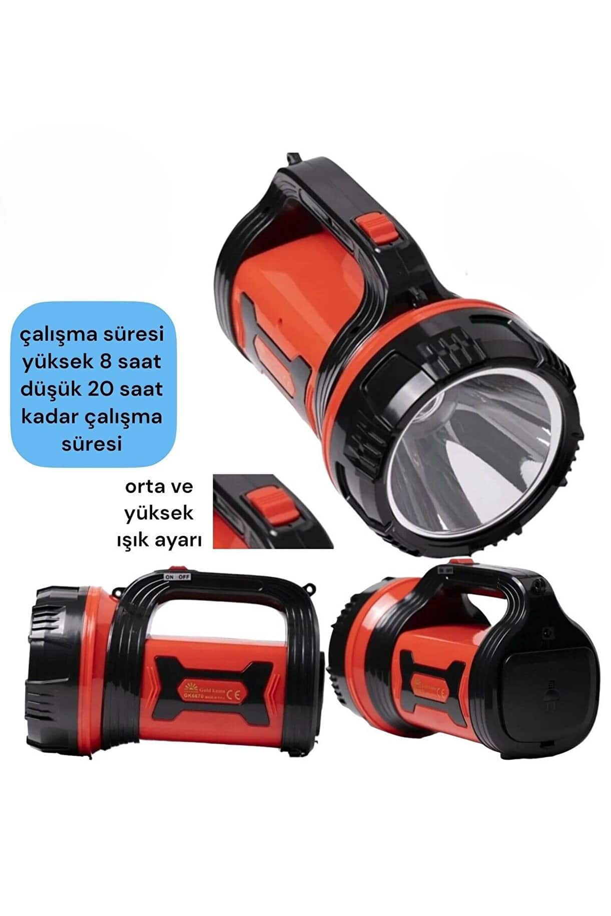 Silver Toss Şarj Edilebilir LED El Feneri 10W